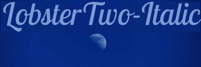 LobsterTwo-Italic Font examples