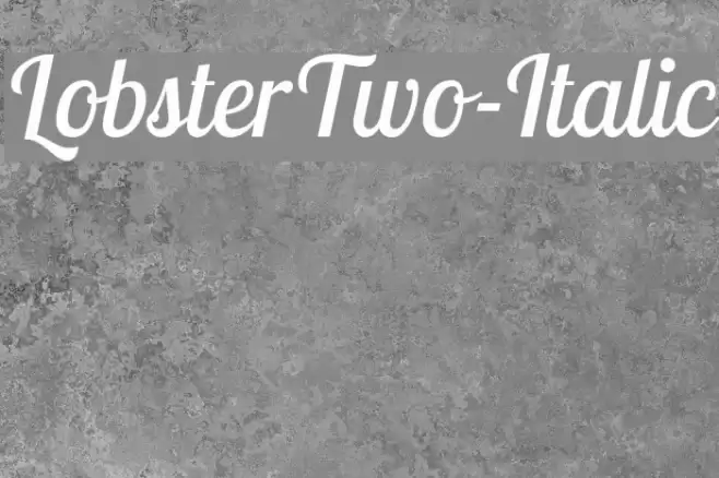 LobsterTwo-Italic Font examples