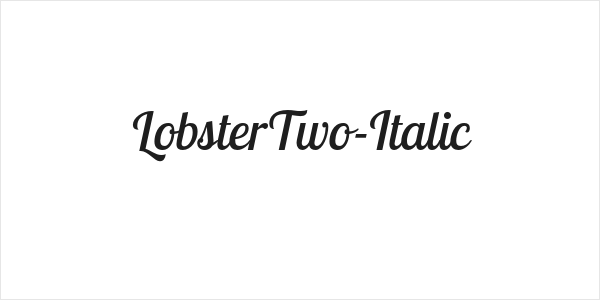 LobsterTwo-Italic Logo