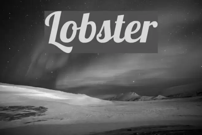 Lobster Font examples