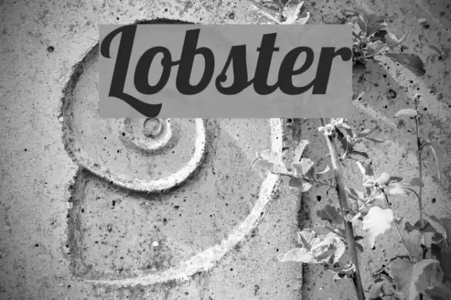 Lobster Font examples