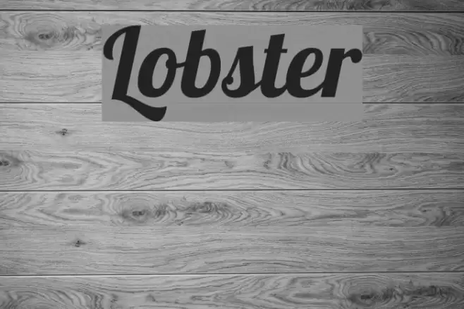 Lobster Font examples
