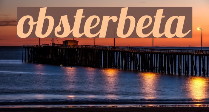 Lobsterbeta12 Font examples
