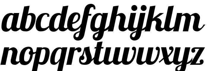 Lobsterbeta12 Font LOWERCASE