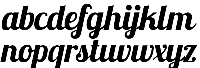 Lobsterbeta13 Font LOWERCASE