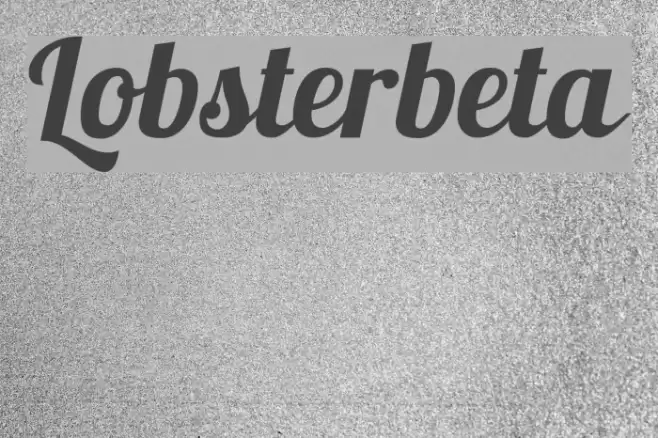 Lobsterbeta14 Font examples