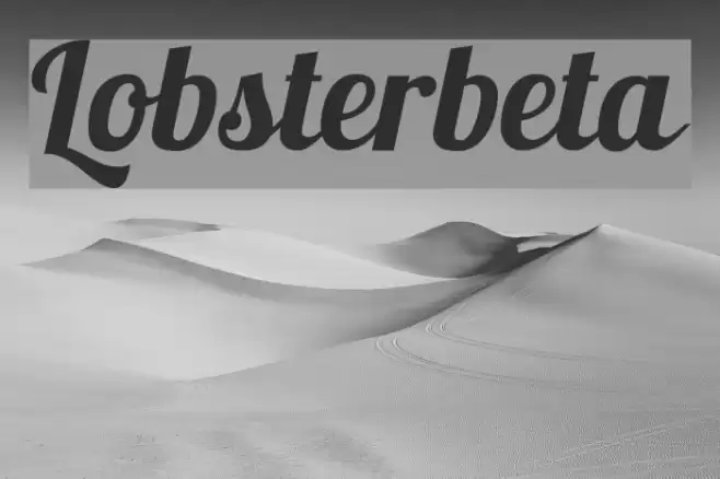 Lobsterbeta14 Font examples
