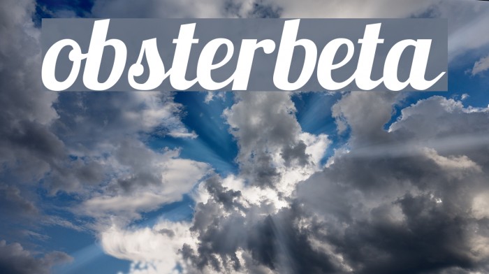 Lobsterbeta8 Font examples