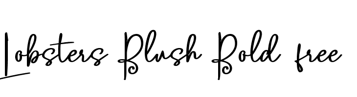 Lobsters Blush Bold free  Frei Schriftart Herunterladen
