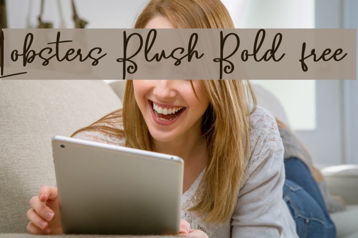 Lobsters Blush Bold free Font examples