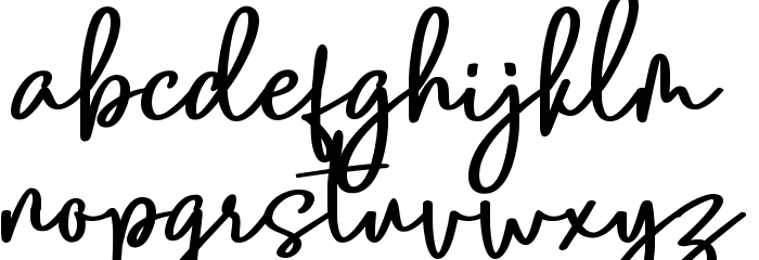 Lobsters Blush Bold free Font LOWERCASE