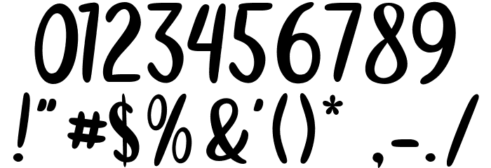 Local Bakery Font OTHER CHARS