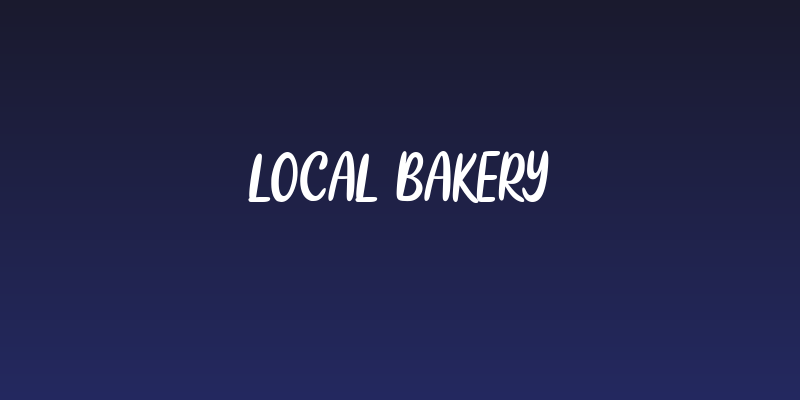 Local Bakery Social Header