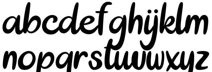 Local Bakery Font LOWERCASE