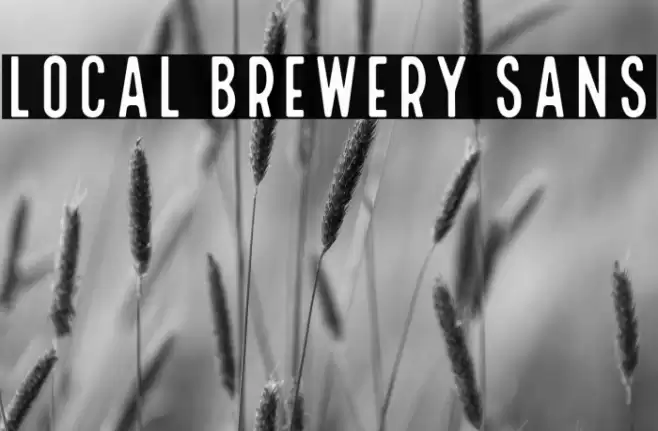 Local Brewery Sans Font examples