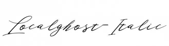 Localghost-Italic  تنزيل الخطوط