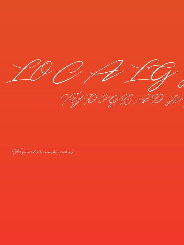 Localghost Italic Poster