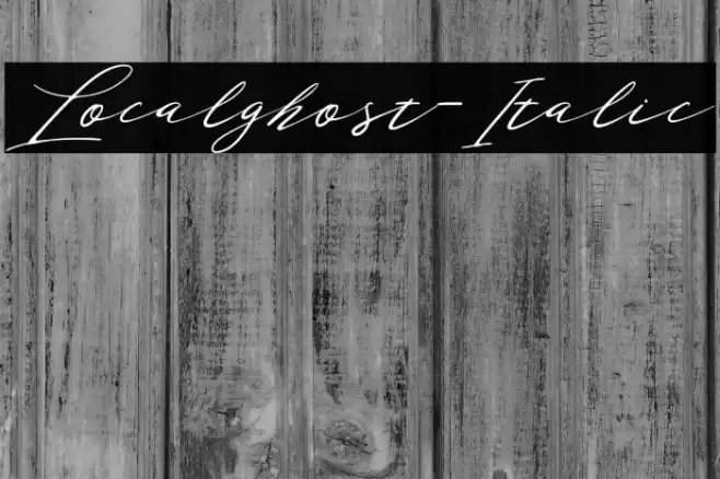 Localghost-Italic Font examples