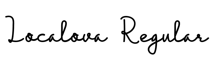 Localova  Regular  font caratteri gratis