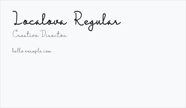 Localova  Regular Business Card