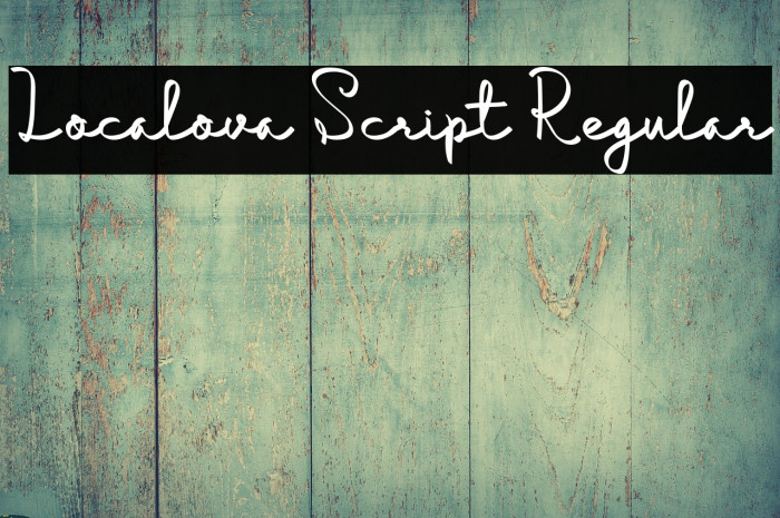Localova Script Regular Example 2