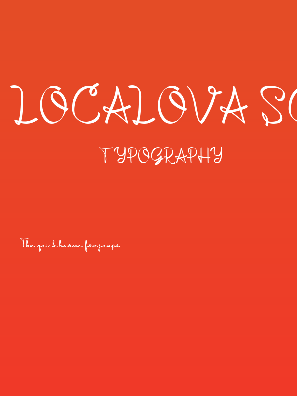 Localova Script Regular Poster