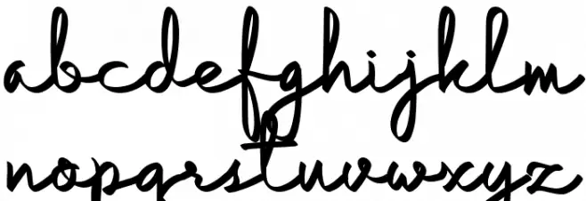 Localova Script Regular Шрифта строчной