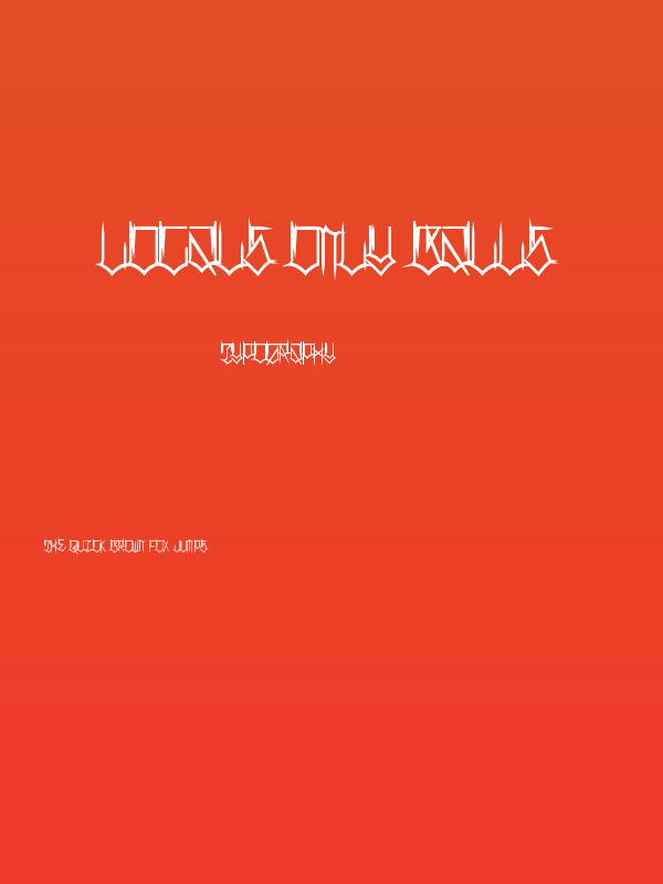 Locals Only Balls Poster