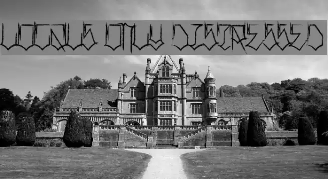 Locals Only Distressed Schriftart examples