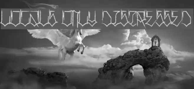 Locals Only Distressed Schriftart examples