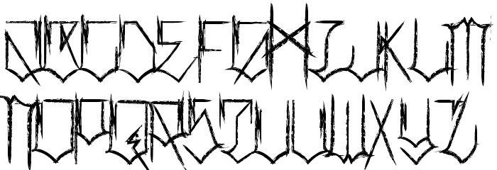 Locals Only Distressed Font LOWERCASE