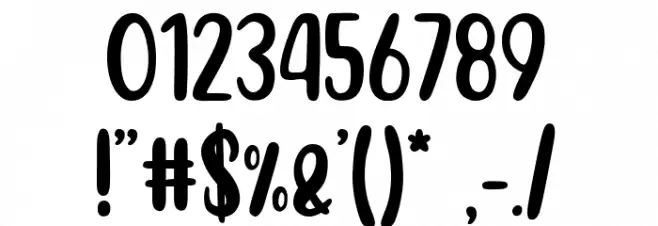 Locanita Regular Font OTHER CHARS