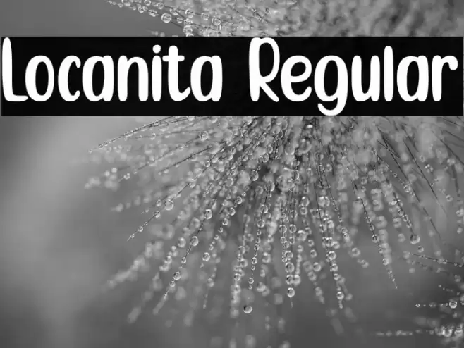 Locanita Regular Font examples