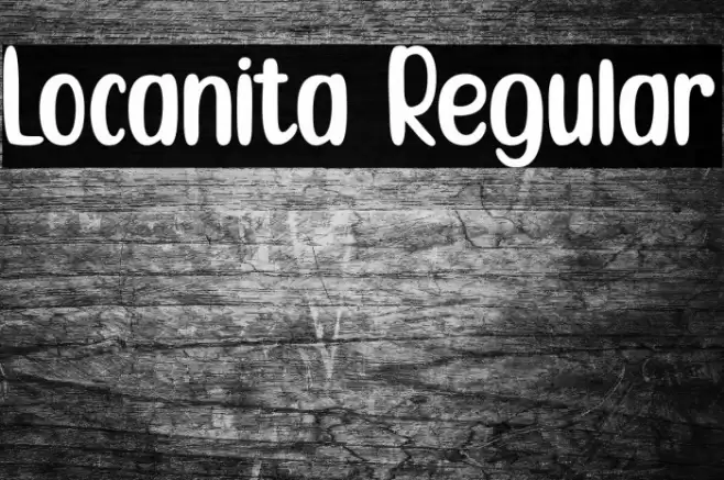 Locanita Regular Font examples