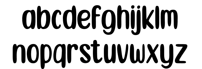 Locanita-Regular Font LOWERCASE