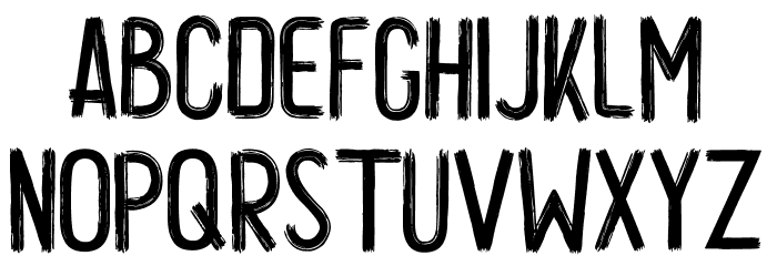 Locare Brush Font LOWERCASE