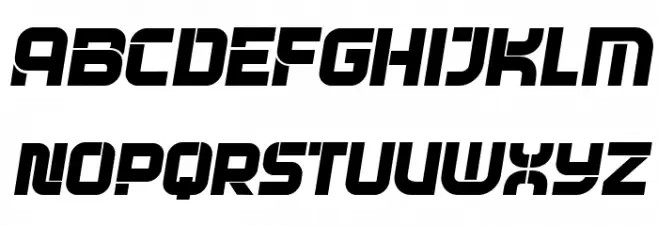 Locator Italic Font Litere mici