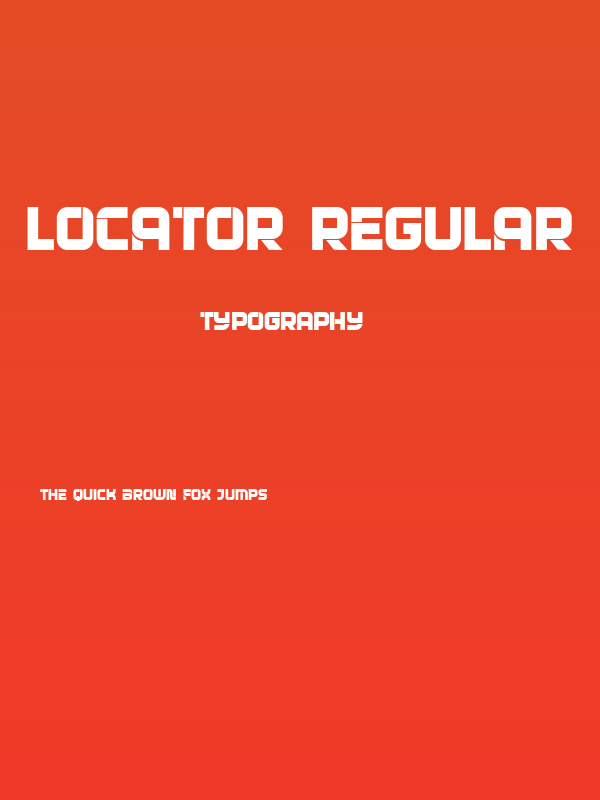 Locator Regular Poster