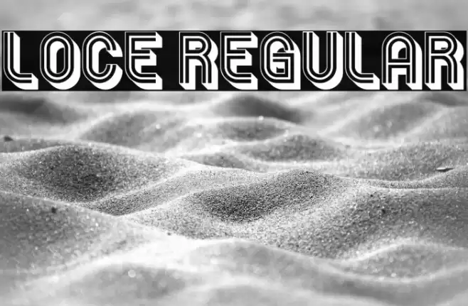Loce Regular Font examples