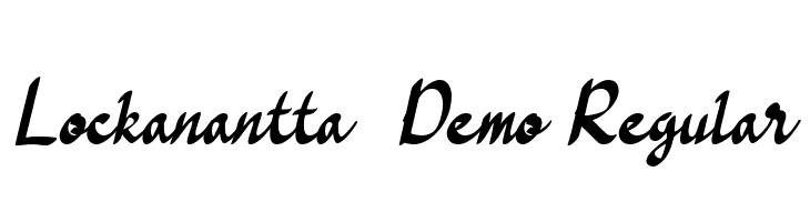Lockanantta - Demo Regular  नि: शुल्क फ़ॉन्ट्स डाउनलोड