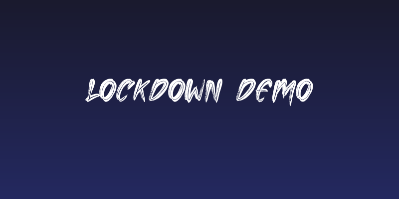 Lockdown demo Social Header