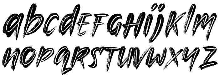 Lockdown demo Font LOWERCASE