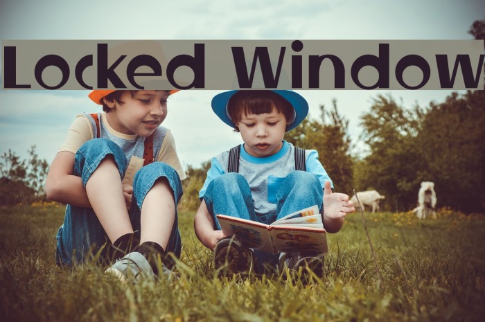 Locked Window Font examples