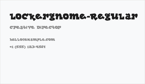 Lockergnome-Regular Business Card