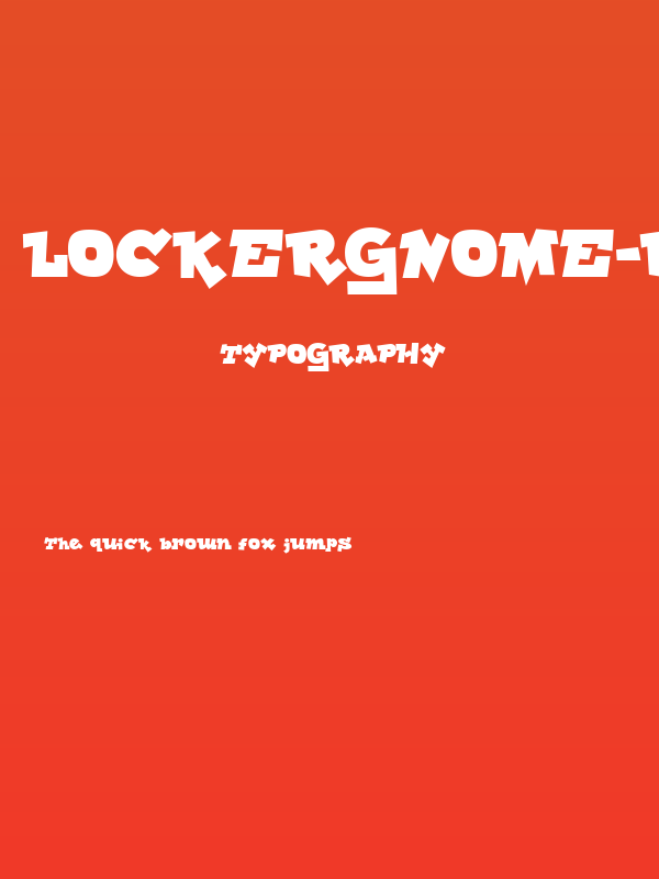 Lockergnome-Regular Poster