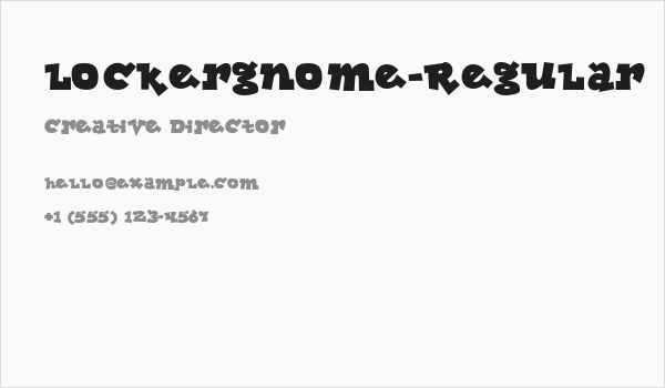 Lockergnome-Regular Business Card