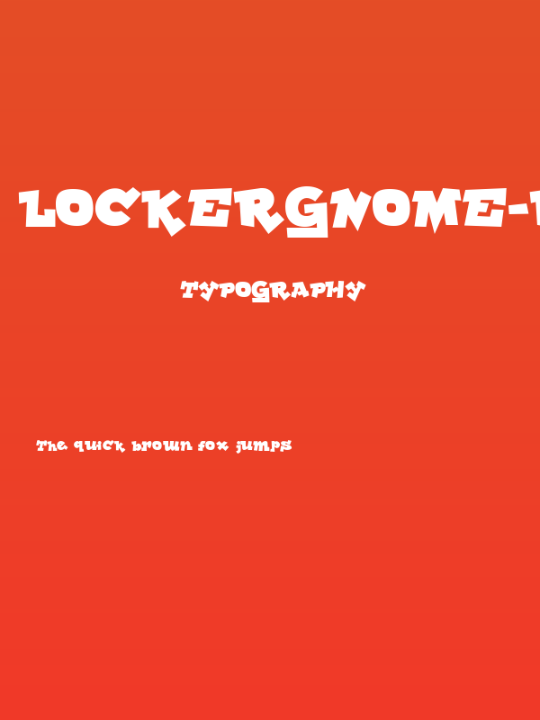 Lockergnome-Regular Poster