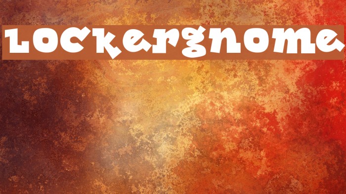 Lockergnome Font examples