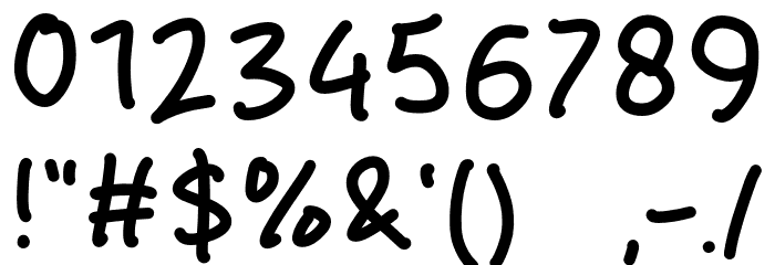 Locking Time Font OTHER CHARS