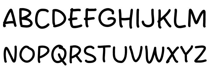 Locking Time Font UPPERCASE
